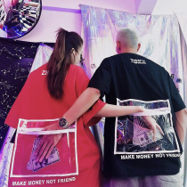 2021 lovers  summer clothes niche design sense of national tide hip hop oversize half sleeve loose short-sleeved T-shirt men and women