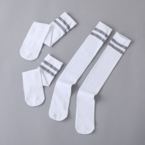 Youth has you 2 Yu Shuxin the same performance gray stripes in the long tube socks and knees over the knee girl high socks