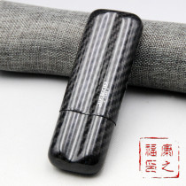 Monsoon JIFENG Ultra-light two-digit Carbon Fiber Cigar Case Portable 2-pack Cuban Cigar Humidifying Case E