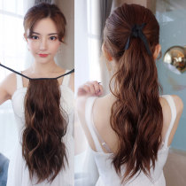 Wig female ponytail long curly hair natural invisible no trace corn hot low ponytail braid short strap wig tail