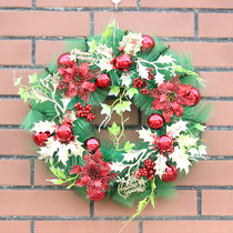 Christmas wreath door hanging 30 40cm 50cm encrypted vine circle Christmas hotel mall decoration decoration