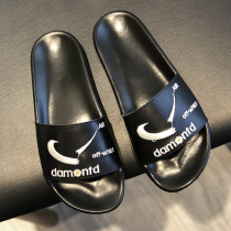 2020 Summer new Europe station mens tides Leather Bull Leather Slippers LEATHER SMALL CHICKS Slippers Male