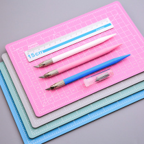 Engraving board set cutting pad and paper tape cute A5 rubber stamp large handmade pad desktop students use painting art hand tent table cushion model anti-cutting pad double-sided engraving diy