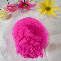 Silk screen flower material silk stocking material silk screen monochrome silk stocking high elastic monochromatic silk screen peach red