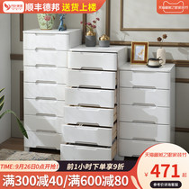 Solid wood chest cabinet bedroom chest chest drawer type storage cabinet six five drawers living room cabinet simple modern locker