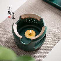 Ceramic warm tea stove candle base outdoor tea set heating boiling water Tea burning tea stove Kung Fu Tea stove