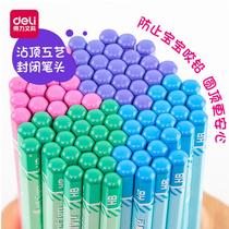 Dali pencil HB barrel 2B drawing drawing drawing kindergarten writing first grade examination correction grip color hexagonal Rod sticky Top anti bite original basswood thick graphite lead core resistant to fall and not easy to break