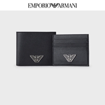 Emporio ARMANI Mens Fashion Metal Logo Wallet Cardpack Gift Box