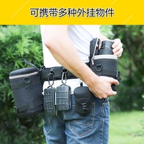 Multi-function photography belt mountaineering and cycling fanny pack SLR camera telephoto lens barrel Portable protective cover storage bag