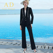 AD Europe and the United States 2020 new formal fashion OL suit pants British style high-end business suit women's spring and autumn suit