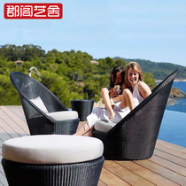 Outdoor furnished vineCottage composite garden garden leisure living room fake chair terrace terrace outdoor table and chair