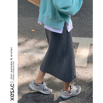 Pregnant womens autumn knitted skirt