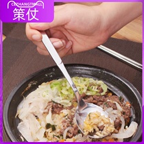 Large Spoon Extra-large Eat Sow Dry Rice With Han Version Long Handle Spoon For Home Eating And Soup Spoon Stainless Steel Student Soup Spoon