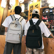 2020 new couple school bag female Korean version of high school college students bf style campus trendy cool backpack male travel backpack