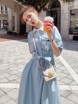 Sweet and salt dress 2020 new female waist thin temperament forest department long dress student bellflower skirt first love skirt