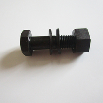 Steel structure Bolt large outer hexagon Bolt M24 * 100 high carbon steel quenched screw with hexagon nut and flat pad