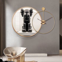 kaws Tide brand hanging painting restaurant decoration painting clock light luxury dining room wall painting round living room sofa background mural