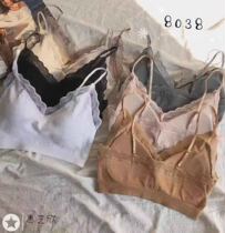 Europe station 8038 Summer new lace splicing harness vest female threaded beauty back wrap chest small harness tide