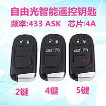 Suitable for JEEP Free Light Smart Card Remote Key JEEP Car One-Key Start Remote Control Chip Key