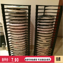 Puer Tea Collection rack storage tea rack multi-grid solid wood tea cake rack tea bracket bracket display rack