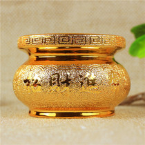 God of Wealth Sand Gold incense Furnace Ceramics Golden Sands Cengshen Caishen Treasure Incense Furnace God of Wealth