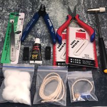  Copperized-ZP kerosene lighter accessories Cotton core scissors Flint tweezers Beak pliers Repair consumables tool Spree