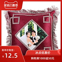 Factory direct thermal transfer pillow Thermal transfer supplies blank purple diamond European pillow pillow pillow