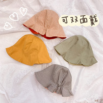 Baby fisherman hat spring and autumn 1 year old 0 cute super cute boy 2 female sun hat thin shade hat basin hat