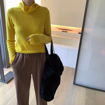 (Spot)MSBEAST custom autumn and winter b hoarding supplies Cashmere loose body swing collar knitted cardigan womens high collar