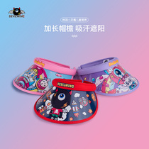 devilwing little devil visor summer childrens hat Baby thin anti-UV empty top hat sun hat