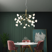 Firefly chandelier dining hall lamp Nordic lamps light luxury art creative personality simple modern bedroom lighting Net Red