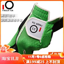 South Korea FINGER TEN golf boy gloves single imported flannel gloves applicable throughout the season