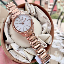 West Tie City Citizen EM0593-56A Polygon Simple Wind Rose Gold Large Dial Photokinetic Energy Women Watch