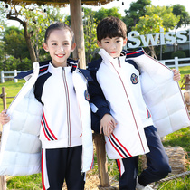 Primary and secondary school uniforms spring and autumn clothing childrens sportswear suits kindergarten Garden uniforms opening ceremony class uniforms customized White