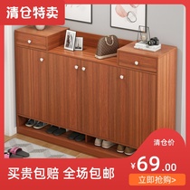 Shoe cabinet Household door large capacity simple entrance cabinet Nordic Economy Balcony storage door locker Shoe rack