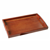 New wooden tray creative personality double handle wooden plate Japanese tea plate wooden rectangular wooden plate