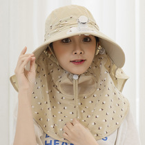 Hat with fan summer outdoor farmland mother work sun hat big brimmed face female sunscreen hat sun hat