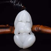 Hetian Jade old material naked girl-A8774