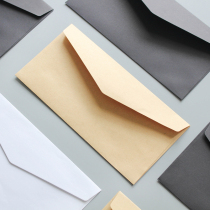  Nijia black and white Japanese and Korean furniture Retro solid color minimalist unprinted letter envelope Multi-color kraft paper envelope Old envelope