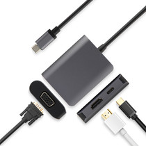 USB-C extension dock Microsoft Surface Go adapter VGA projector monitor HDMI TV hub