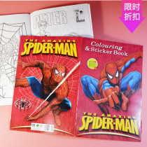 Spider-Man coloring book coloring book children graffiti book coloring book with 2 stickers New Year gift greeting card