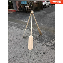 Dragon boat paddle Dragon Boat Festival competition fir paddle paddle drifting hand-cranked traditional wooden boat rowing paddle performance decorative props