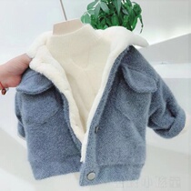 Childrens cotton clothes baby plus thicker coats for boys and girls 1 - 5 year old baby Yang winter clothes Han edition warm cotton clothes