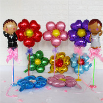Creative flower aluminum film decoration balloon table floating shop opening shop decoration party decoration supplies aluminum foil balloon