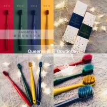 High-value Korean AMORTALS Erm grape toothbrush wide head soft hair couple Palace Suit Bleeding gums cleaning