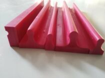  Red plastic rubber single-sided groove waist strip long strip chapter material wholesale