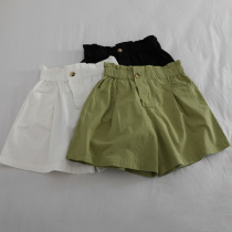 Comfortable and fashionable and thin factory womens broad leg casual pants 2020 summer thin tight waist shorts