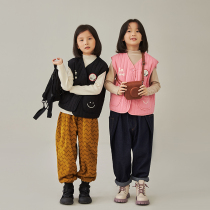 Pear small leisure girl vest 2021 plus cotton winter New Korean version of the child fashion warm lovely outside wearing vest