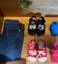 (Partly Domestic Spot) Snow State Sauce Bape Boy Dress Olé Camouflage Letters Ape Heads Magic Stick Sandals
