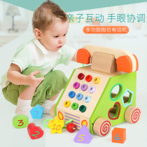 Childrens intellectual shape matching building blocks toys early education puzzle six-sided box toys baby 1-2-3 years old